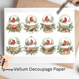 Snowglobe 3 Decoupage Paper