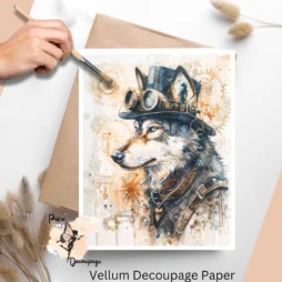 Image of a steampunk wolf.