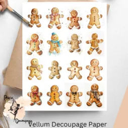 Sixteen images of gingerbread men.