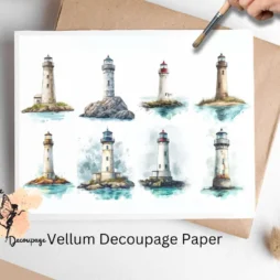 Eight images of lighthouses.
