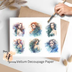 Six images of mermaids.