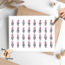 Thirty two small images of Nutcrackers.
