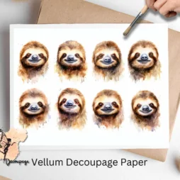 Eight images of sloths.