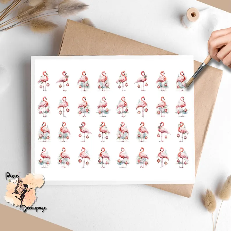 Thirty two images of flamingos.