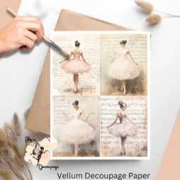 Four images of ballerinas in pink.
