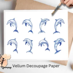 Eight image of blue dolphins.