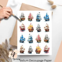 Sixteen images of pirate ships
