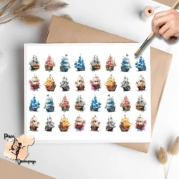 Thirty two images of pirate ships.