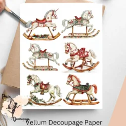 Six images of rocking horses.