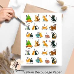 The 12 days of Christmas with cats.