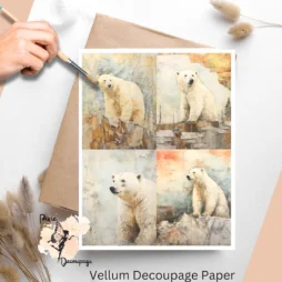 Four images of polar bears.