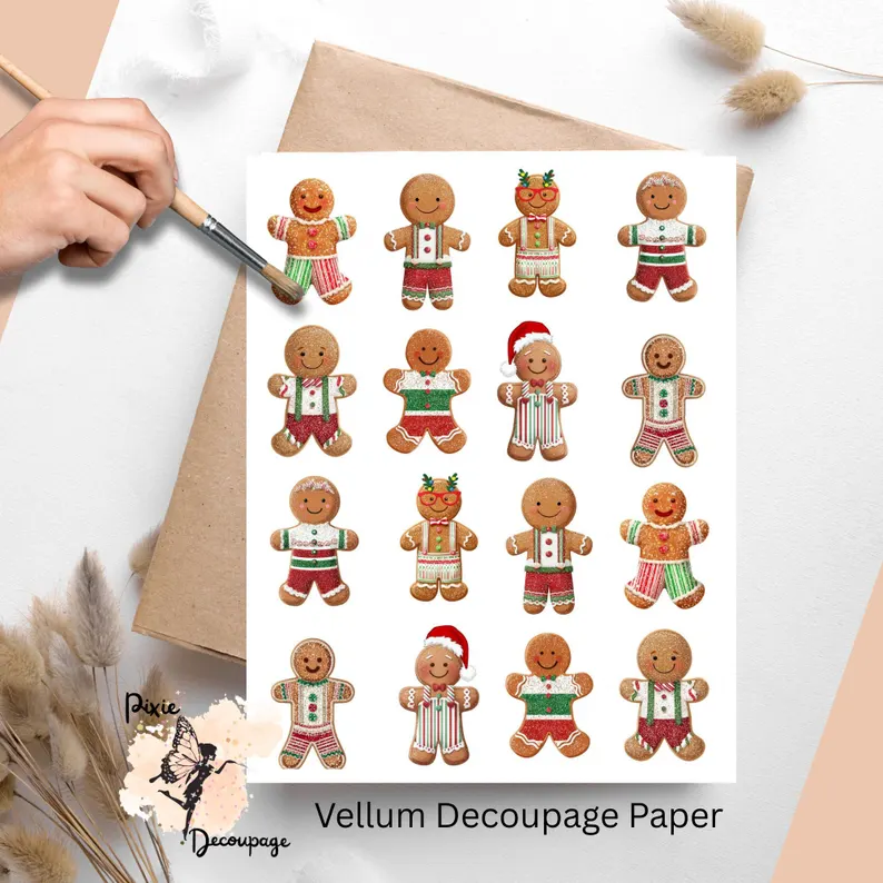 Sixteen images of gingerbread boys.