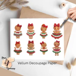Eight images of gingerbread girls.