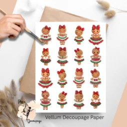 Sixteen images of gingerbread girls.