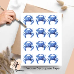 Twelve images of blue crabs.