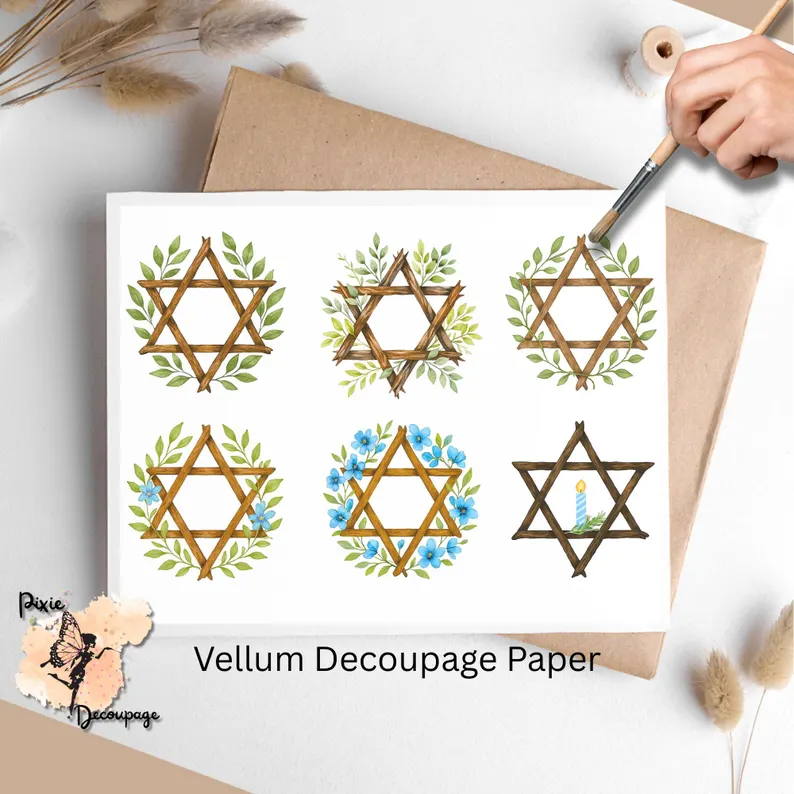 Six images of the star of David.