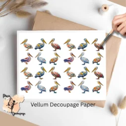 Twenty four images of floral pelicans.