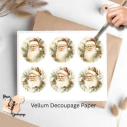 Six images of Santa.