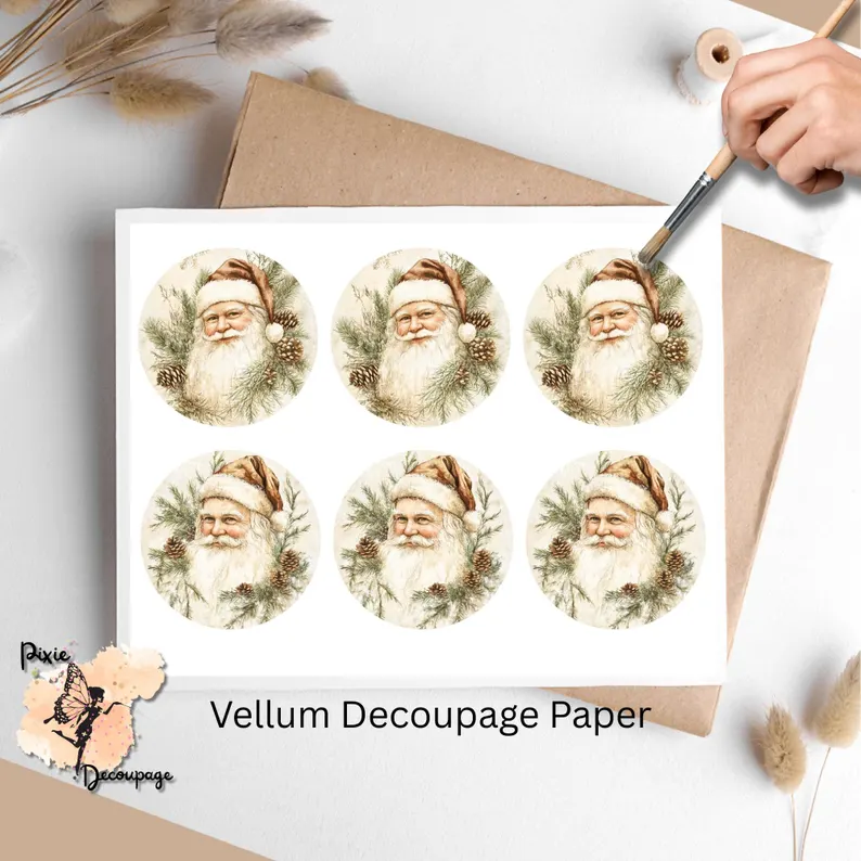 Six images of Santa.