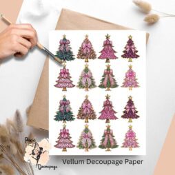 Six images of Christmas trees.
