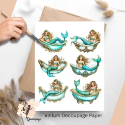 Six images of mermaids.