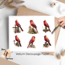 Six images of cardinals and crosses.