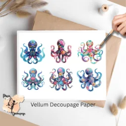 Six images of octopi.