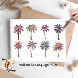 Eight images of palm trees.