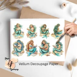 Eight images of mermaids.