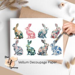 Images of floral rabbits.